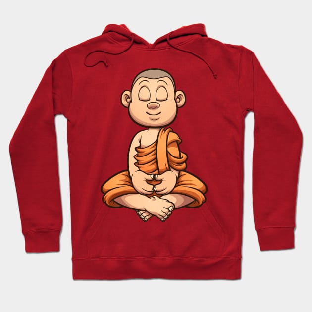 Buddhist monk Hoodie by memoangeles